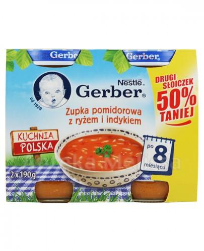 GERBER KUCHNIA POLSKA Zupka pomidorowa z ryżem i indykiem po 8 miesiącu - 2 x 190 g - Apteka internetowa Melissa