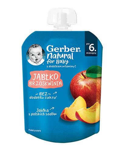  Gerber Natural For Baby Deserek jabłko-brzoskwinia po 6. miesiącu, 80 g - Apteka internetowa Melissa  