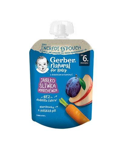  Gerber Natural For Baby Deserek jabłko śliwka marchewka po 6. miesiącu, 80 g, cena, opinie, właściwości - Apteka internetowa Melissa  