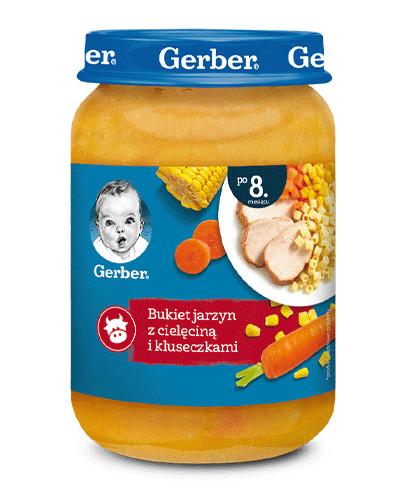GERBER OBIADEK Bukiet jarzyn z cielęciną i kluseczkami, po 8 miesiącu - 190 g - Apteka internetowa Melissa