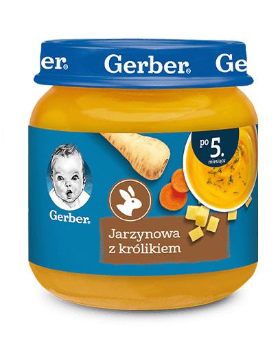 GERBER OBIADEK Delikatne jarzynki z królikiem po 5. miesiącu - 125 g - Apteka internetowa Melissa