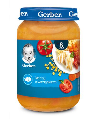 GERBER OBIADEK Mintaj z warzywami po 8 miesiącu, 190 g, cena, opinie, skład - Drogeria Melissa