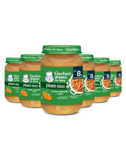  Gerber Organic for Baby Plant - Tastic Gulasz z marchewki i fasoli po 8. miesiącu, 6 x 190 g - Apteka internetowa Melissa  