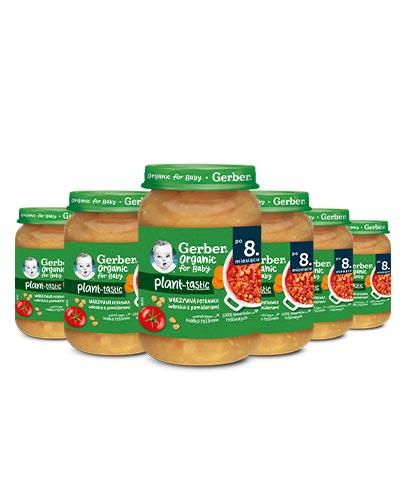  Gerber Organic for Baby Plant - Tastic Warzywna potrawka włoska z pomidorami, 6 x 190 g - Apteka internetowa Melissa  