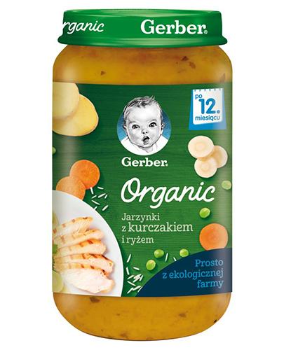  Gerber Organic Obiad jarzynki z kurczakiem i ryżem dla dzieci po 12. miesiącu, 250 g - Apteka internetowa Melissa  