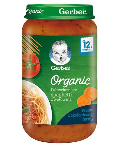  Gerber Organic Obiad pełnoziarniste Spaghetti z wołowiną dla dzieci po 12. miesiącu, 250 g - Apteka internetowa Melissa  