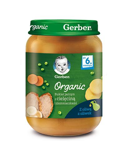  Gerber Organic Obiadek bukiet jarzyn z cielęciną i ziemniaczkami po 6. miesiącu, 190 g - Apteka internetowa Melissa  