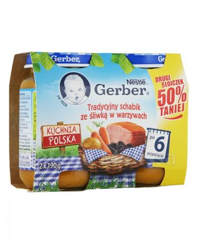 GERBER KUCHNIA POLSKA Schabik ze śliwką w warzywach po 6 m-cu - 2 x 190 g - Apteka internetowa Melissa