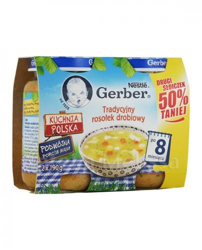 GERBER Tradycyjny rosołek drobiowy po 8 m-cu - 2 x 190 g - Apteka internetowa Melissa