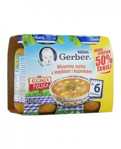 GERBER KUCHNIA POLSKA Wiosenna zupka z indykiem i koperkiem po 6 miesiącu - 2 x 190 g - Apteka internetowa Melissa