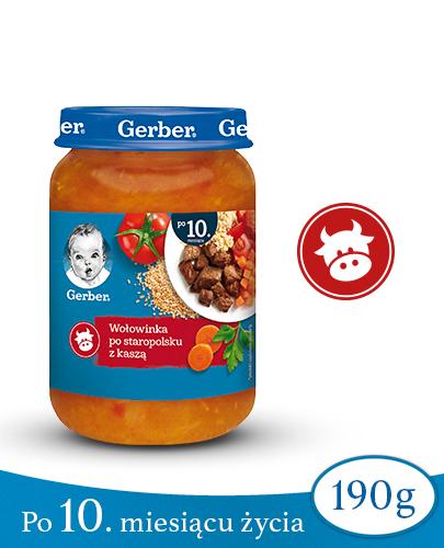 GERBER KUCHNIA POLSKA Wołowinka po staropolsku z kaszą po 10 miesiącu - 190 g - Apteka internetowa Melissa