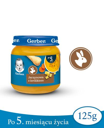 GERBER ZUPKA Jarzynowa z królikiem po 5 m-cu - 125 g - Apteka internetowa Melissa