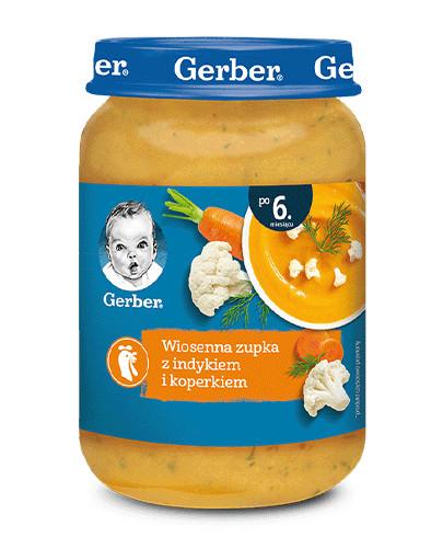 GERBER KUCHNIA POLSKA Wiosenna zupka z indykiem i koperkiem po 6 miesiącu - 190 g - Apteka internetowa Melissa
