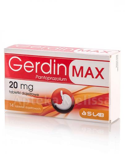  GERDIN MAX 20 mg tabletki dojelitowe, na zgagę, 14 tabl. - Apteka internetowa Melissa  