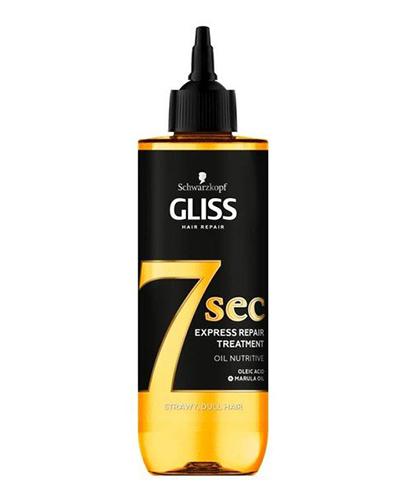  Gliss 7 sec Express Repair Treatment Oil Nutritive Ekspresowa kuracja do włosów - 200 ml - cena, opinie, właściwości - Apteka internetowa Melissa  