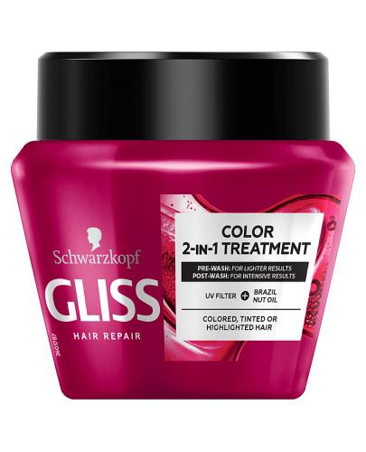  Gliss Ultimate Colour 2 w 1 Maska chroniąca kolor do włosów farbowanych tonowanych i rozjaśnianych - 300 ml - cena, opinie, skład - Apteka internetowa Melissa  