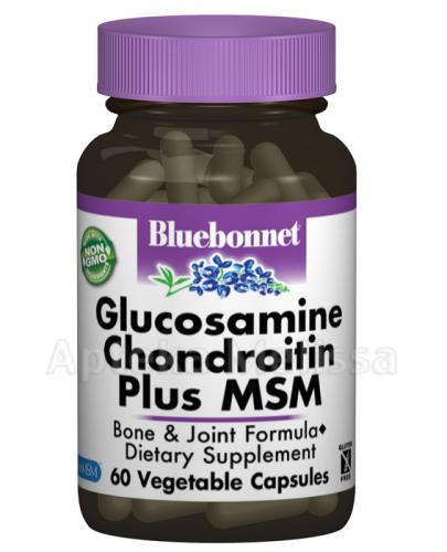 BLUEBONNET NUTRITION Glukozamina, Chondroitin Plus MSM - 60 kaps. Data ważności: 2020.05.01 - Apteka internetowa Melissa