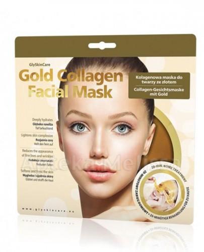 GLYSKINCARE Gold Collagen Facial Mask Kolagenowa maska do twarzy ze złotem - 1 szt. - Apteka internetowa Melissa