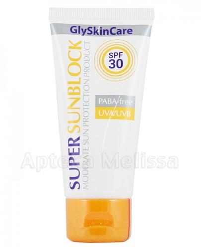 GLYSKINCARE SUPER SUNBLOCK Krem ochronny do twarzy SPF30 - 50ml - Apteka internetowa Melissa