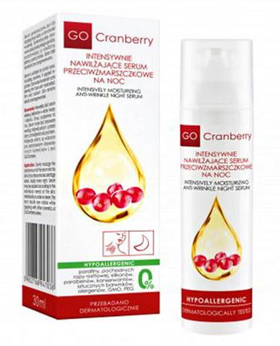Go Cranberry Intensywnie nawilżające serum przeciwzmarszczkowe na noc - 30 ml - cena, opinie, skład - Drogeria Melissa