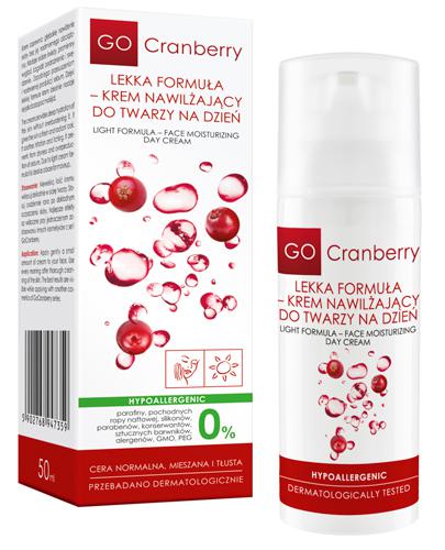 Go Cranberry Lekka formuła - Krem nawilżający do twarzy na dzień - 50 ml - cena, opinie, skład - Apteka internetowa Melissa