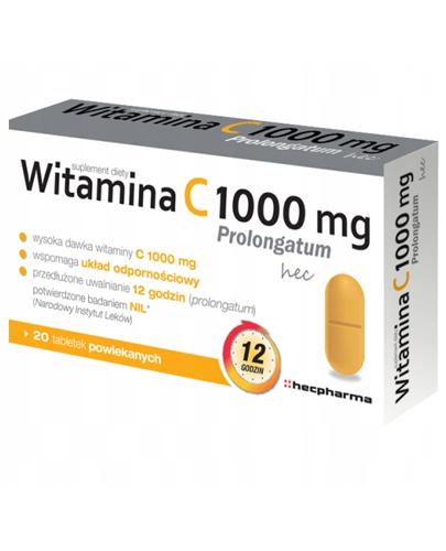  Hecpharma Witamina C 1000 mg - 20 tabl. - cena, opinie, stosowanie - Apteka internetowa Melissa  