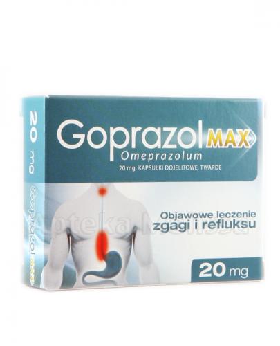 GOPRAZOL MAX 20 mg - 14 kaps. dojelitowych Data ważności: 2019.07.30 - Apteka internetowa Melissa