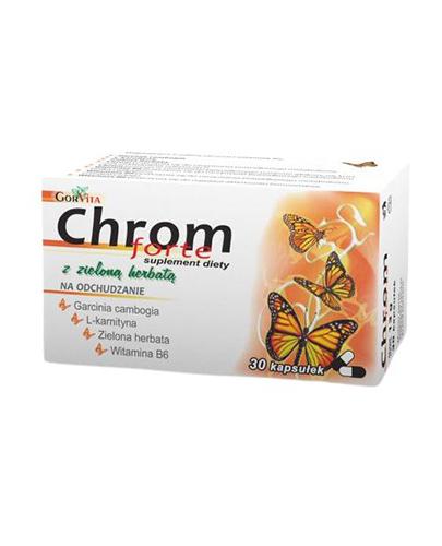 Gorvita Chrom Forte z zieloną herbatą, 30 kaps.