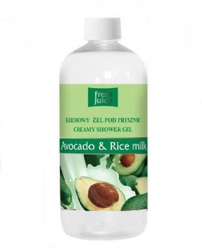 Green Pharmacy Żel pod prysznic Fresh Juice kremowy Avocado & Rice Milk - 500 ml - Apteka internetowa Melissa