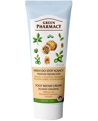 GREEN PHARMACY Krem do stóp kojący przeciw pęknięciom olejek z orzechów włoskich ekstrakt z babki szerokolistnej - 75 ml - Apteka internetowa Melissa