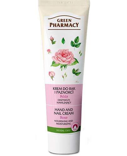 GREEN PHARMACY Krem do rąk i paznokci odżywczo nawilżający róża -100 ml - Apteka internetowa Melissa