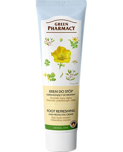 GREEN PHARMACY Krem do stóp odświeżający ochronny ekstrakt z kory dębu ekstrakt z jaskółczego ziela - 100 ml - Apteka internetowa Melissa
