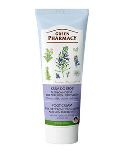 GREEN PHARMACY Krem do stóp przeciw odciskom i zgrubieniom kwasy AHA olejek cedrowy - 50 ml - Apteka internetowa Melissa
