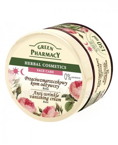 GREEN PHARMACY Przeciwzmarszczkowy krem odżywczy róża - 150 ml - Apteka internetowa Melissa