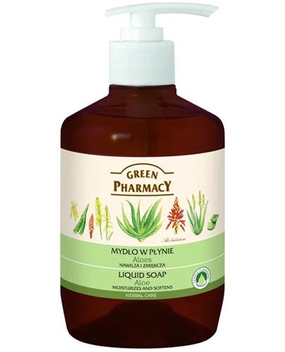 GREEN PHARMACY Mydło w płynie nawilża i zmiękcza aloes z dozownikiem - 465 ml - Apteka internetowa Melissa