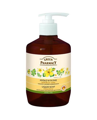 GREEN PHARMACY Mydło w płynie Jaskółcze Ziele z dozownikiem - 465 ml - Apteka internetowa Melissa