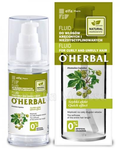O`HERBAL Fluid do włosów kręconych i niezdyscyplinowanych z ekstraktem z chmielu - 50 ml - Apteka internetowa Melissa