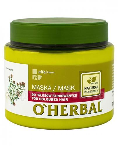  O`HERBAL Maska do włosów farbowanych z ekstraktem z macierzanki tymianku - 500 ml - Apteka internetowa Melissa  