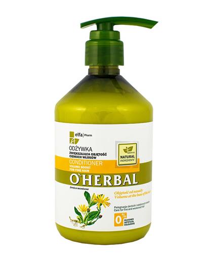 O`HERBAL Odżywka zwiększająca objętość cienkich włosów z ekstraktem z arniki - 500 ml - Apteka internetowa Melissa