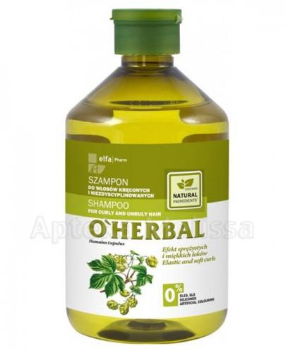 O`HERBAL Szampon do włosów kręconych i niezdyscyplinowanych z ekstraktem z chmielu - 500 ml - Apteka internetowa Melissa