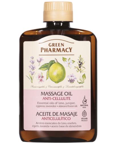 Green Pharmacy Olejek do masażu antycellulitowy cyprys jałowiec lawenda limonka, 200 ml