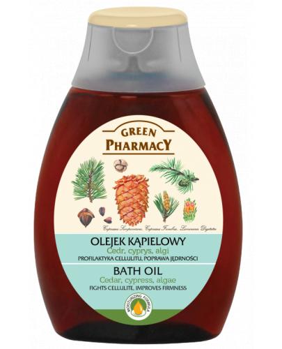 GREEN PHARMACY Olejek kąpielowy cedr z cyprysem i algami - 250 ml - Apteka internetowa Melissa