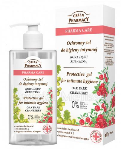 GREEN PHARMACY PHARMA CARE Ochronny żel do higieny intymnej z korą dębu i żurawiną - 300 ml