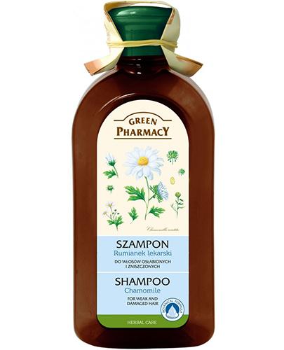 GREEN PHARMACY Szampon do włosów osłabionych i zniszczonych rumianek lekarski - 350 ml - Apteka internetowa Melissa