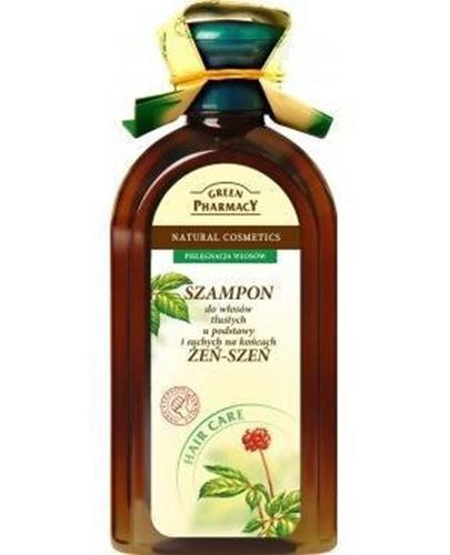 GREEN PHARMACY Szampon do włosów tłustych u podstawy i suchych na końcach żeń-szeń - 350 ml - Apteka internetowa Melissa