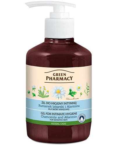 GREEN PHARMACY Żel do higieny intymnej dla skóry wrażliwej rumianek i alantoina - 370 ml - Apteka internetowa Melissa