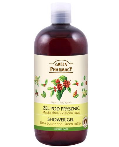 GREEN PHARMACY Żel pod prysznic masło shea i zielona kawa - 500 ml - Apteka internetowa Melissa