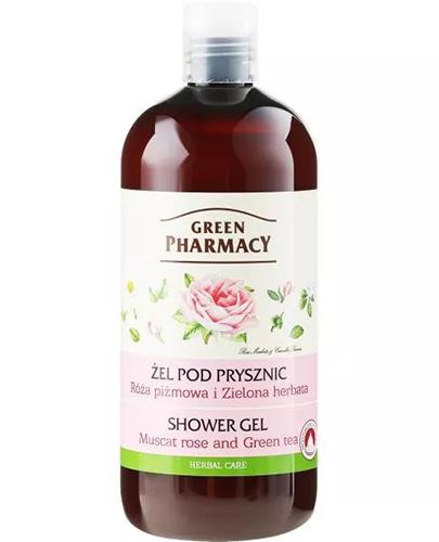  GREEN PHARMACY Żel pod prysznic róża piżmowa i zielona herbata - 500 ml - Apteka internetowa Melissa  