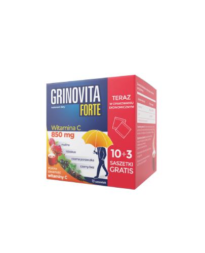  GRINOVITA FORTE Witamina C 850 mg, 13 saszetek  - Apteka internetowa Melissa  