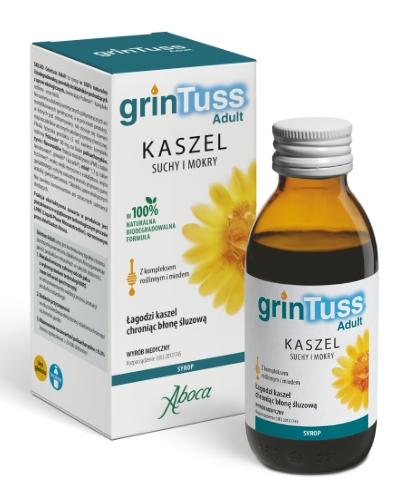  GRINTUSS ADULT Syrop na kaszel suchy i mokry - 210 g + ABOCA Grintuss Adult Syrop - 13.6g. Na suchy i mokry kaszel - Apteka internetowa Melissa  